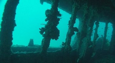 Within the wreck...
