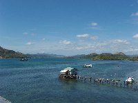 The view from the roof across Coron Bay...