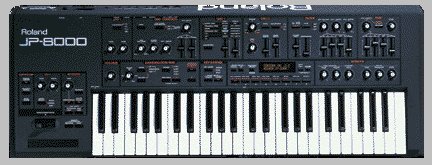 The Roland JP8000 Virtual Analogue synthesiser
